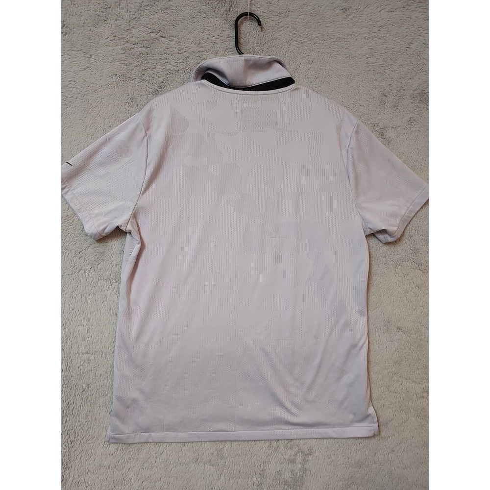 Nike Polo Shirt Mens Large Light Purple Tour Performance Stretch Golf Jacquard - Picture 7 of 11